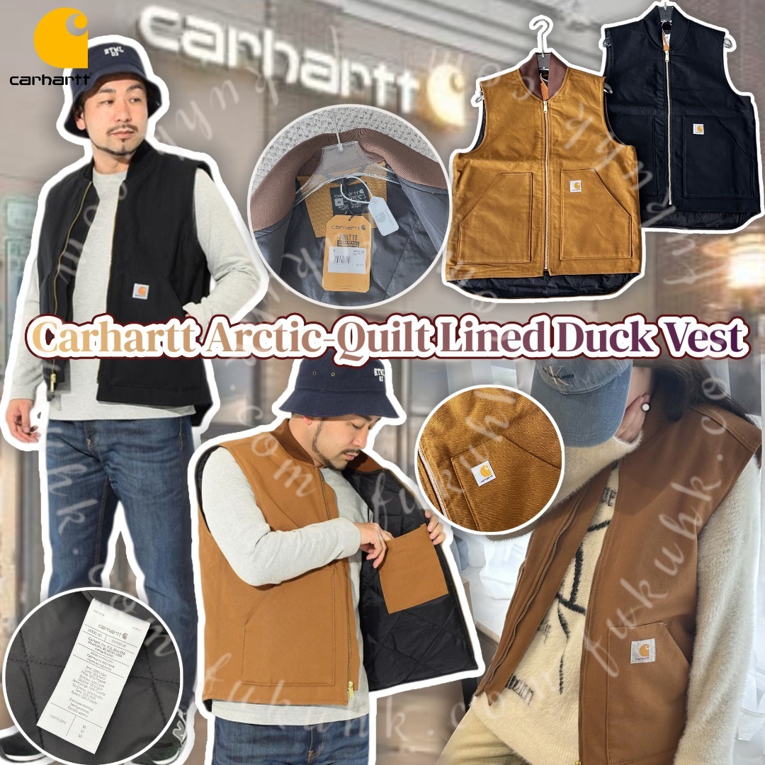 Carhartt Arctic-Quilt Lined Duck Vest 工裝夾棉背心
