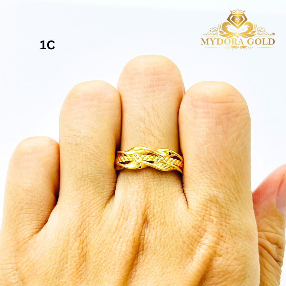 MYDORA EMAS 916 Cincin Twisted Glam (5G) l EMAS 916/22K
