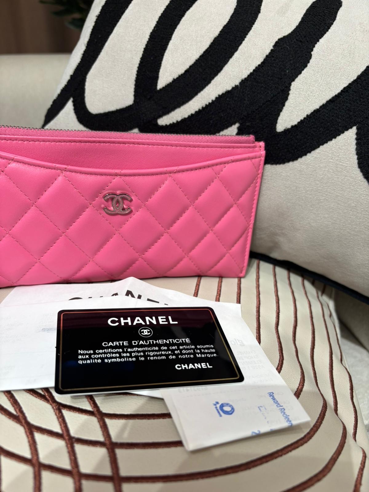 Chanel zip pouch A81462, 100%Authentic ,98%new ✅ 收據✅27card   