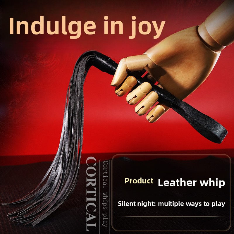 sm皮鞭夫妻另类调教打屁股道具皮革成人情趣性爱用品流苏散鞭