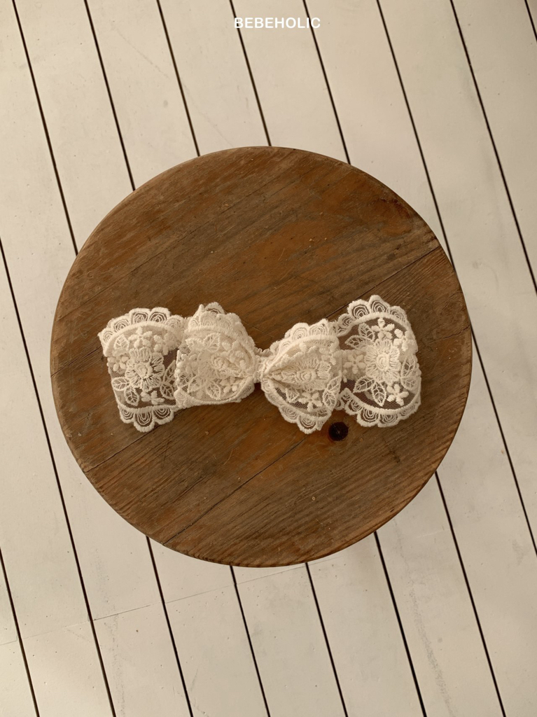 🌸預訂 韓國直送🌸🇰🇷BEBEHOLIC六色蕾絲花邊蝴蝶結髮帶