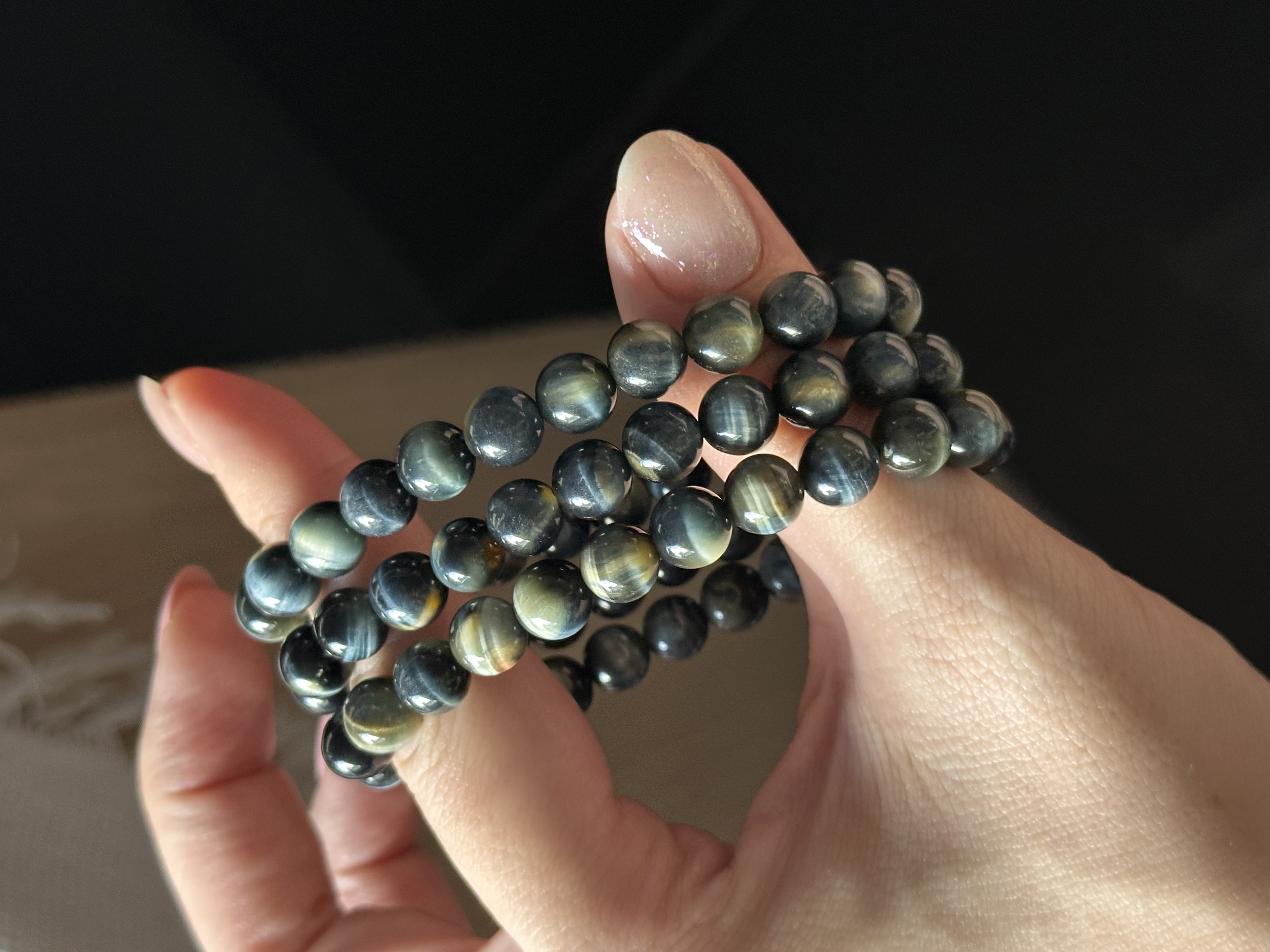 梦幻蓝虎眼 ｜ Dreamy Blue Tiger‘s Eye 8m+ 