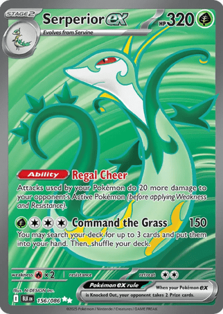 Pokemon TCG Black Bolt - Serperior EX-156/086