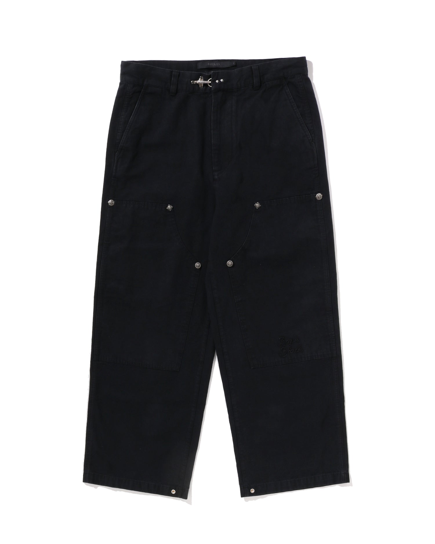 BAPE Black Washed Chore Work Pants #1