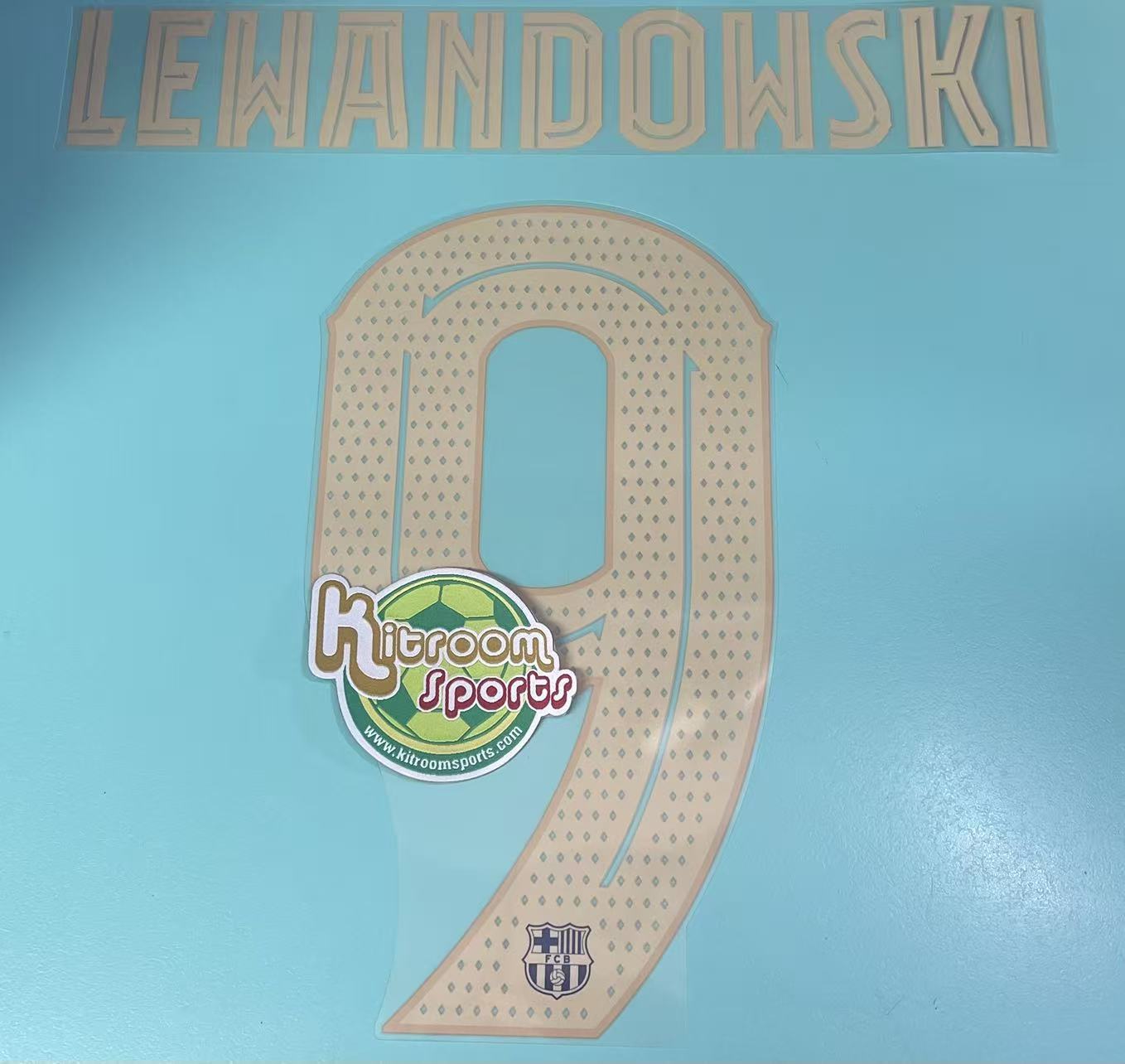 2022-23 Barcelona Home Cup Nameset #9 LEWANDOWSKI