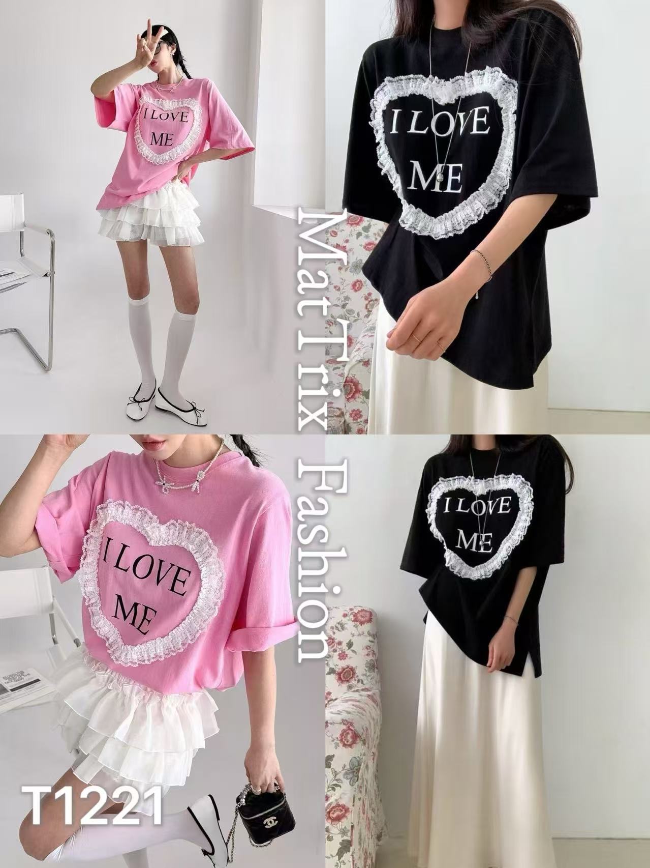 T1221 Lace ❤️Tee 原價$239