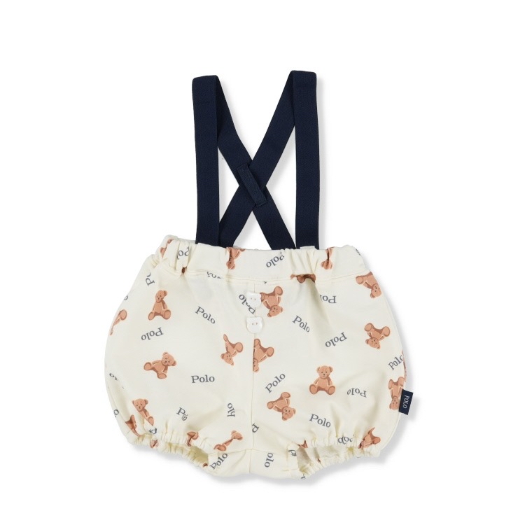 🇯🇵限量預訂 日本直送🇯🇵Polo Baby三色小熊滿印吊帶燈籠褲