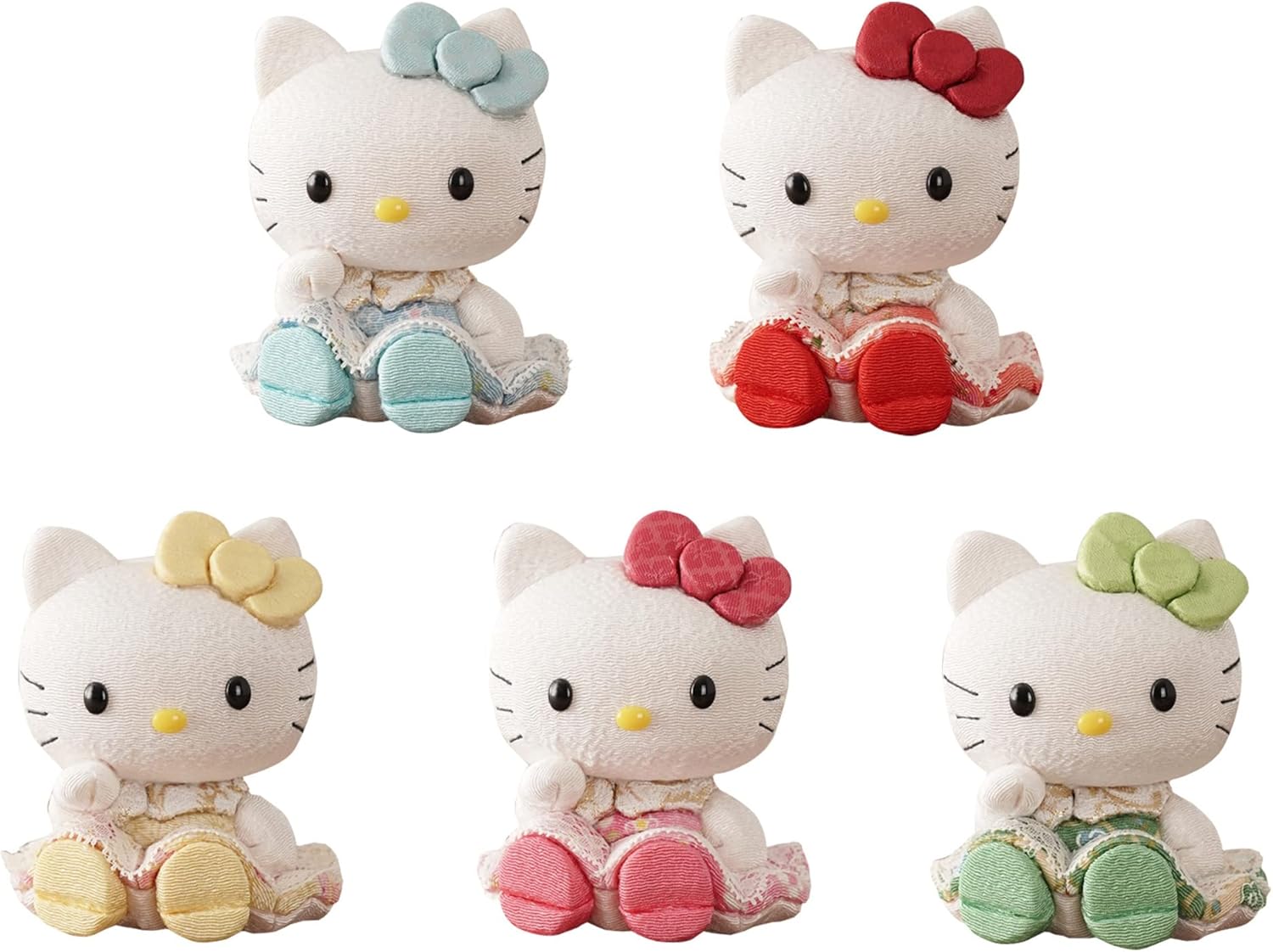 📦訂購 日本限定 柿沼東光 Sanrio 柿沼東光 Sanrio Hello Kitty 招財貓 人形娃娃 (一套5個)
