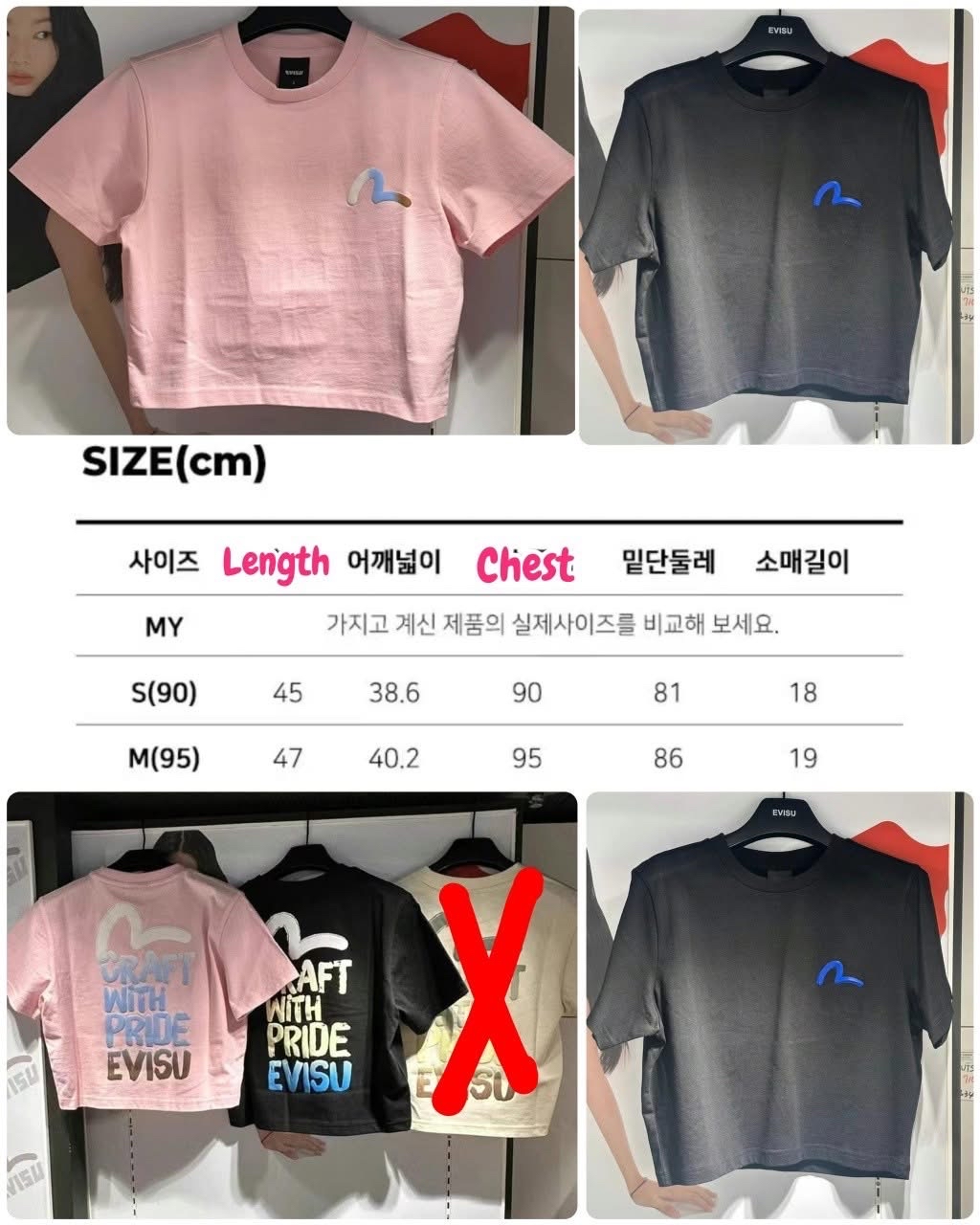 *💥💥🈹️🈹️️EVISU 新款獨家斷碼優惠 🈹️️🈹️💥💥 A2603032 ~ 韓國Evisu Unisex Tee*