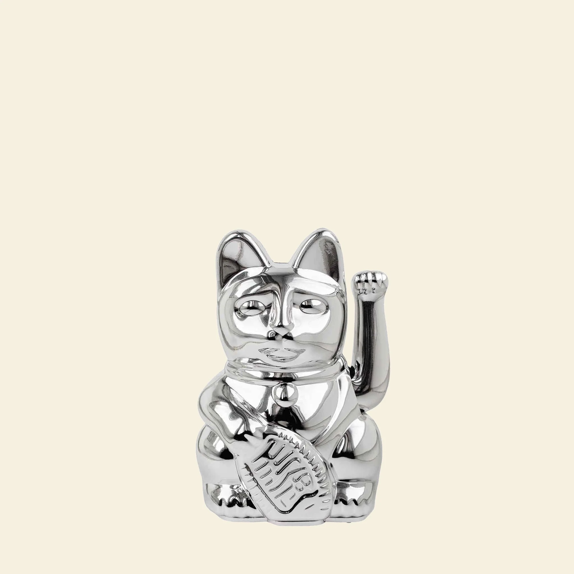 📦訂購 Donkey Products SHINY SILVER MINI "NOVA" Lucky Cat 招財貓