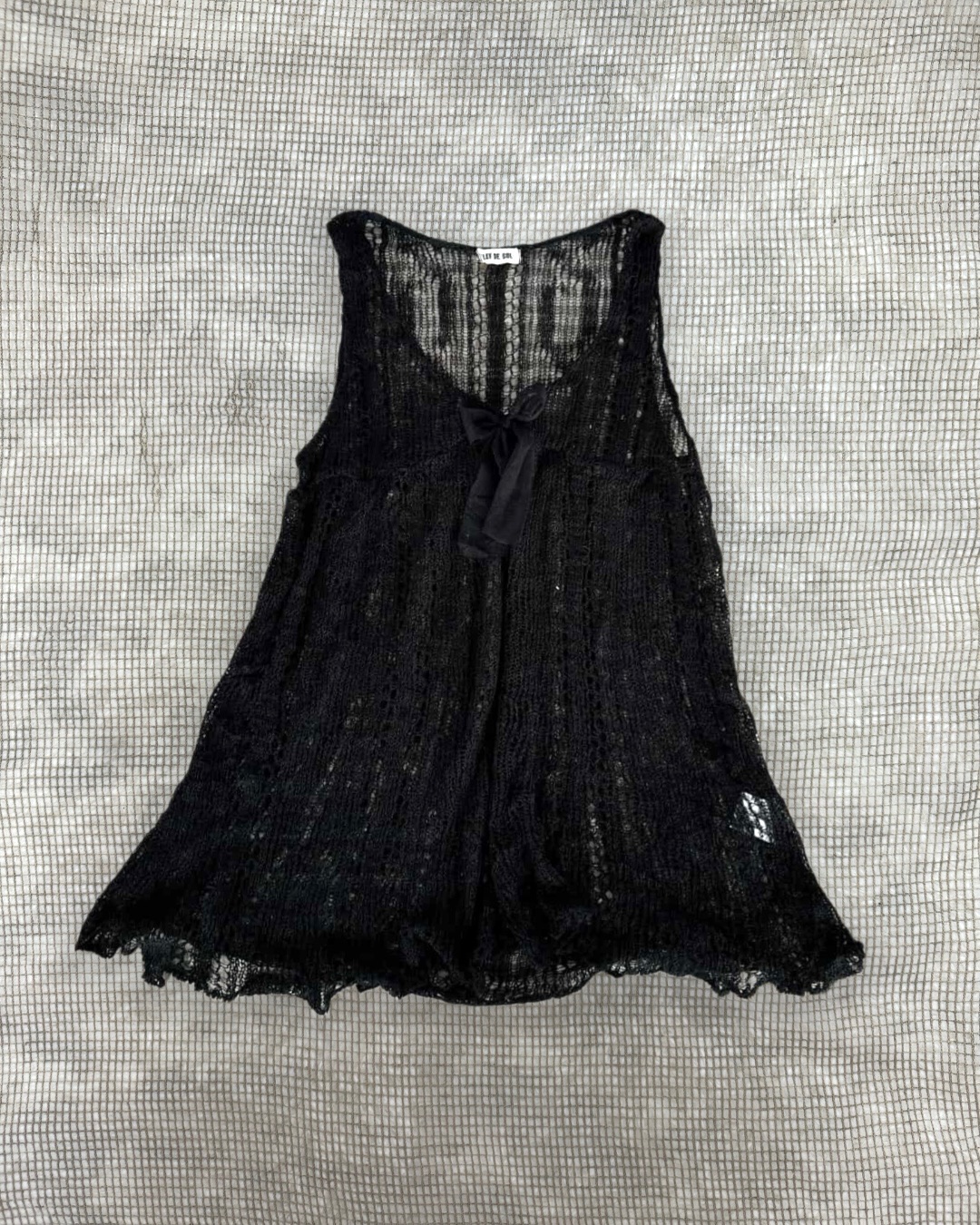 Noir Polka Dot Lace Ensemble Set