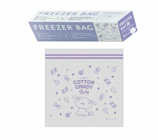 日本直送 蠟筆小新圖案 加厚保鮮密實袋  - 1盒 現貨