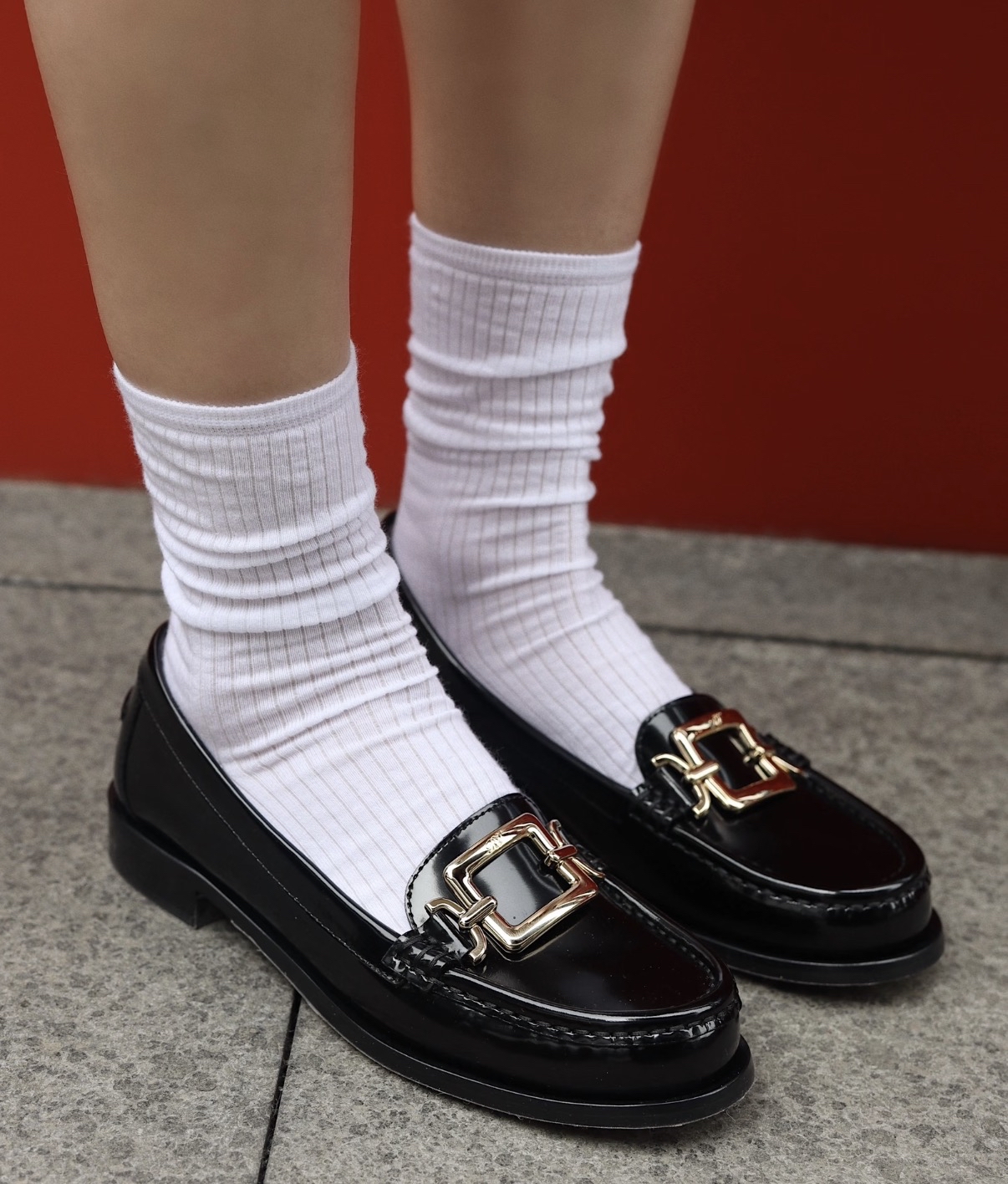 斷碼優惠✨訂貨🍒RV 小方扣loafer  Size 37.5 only