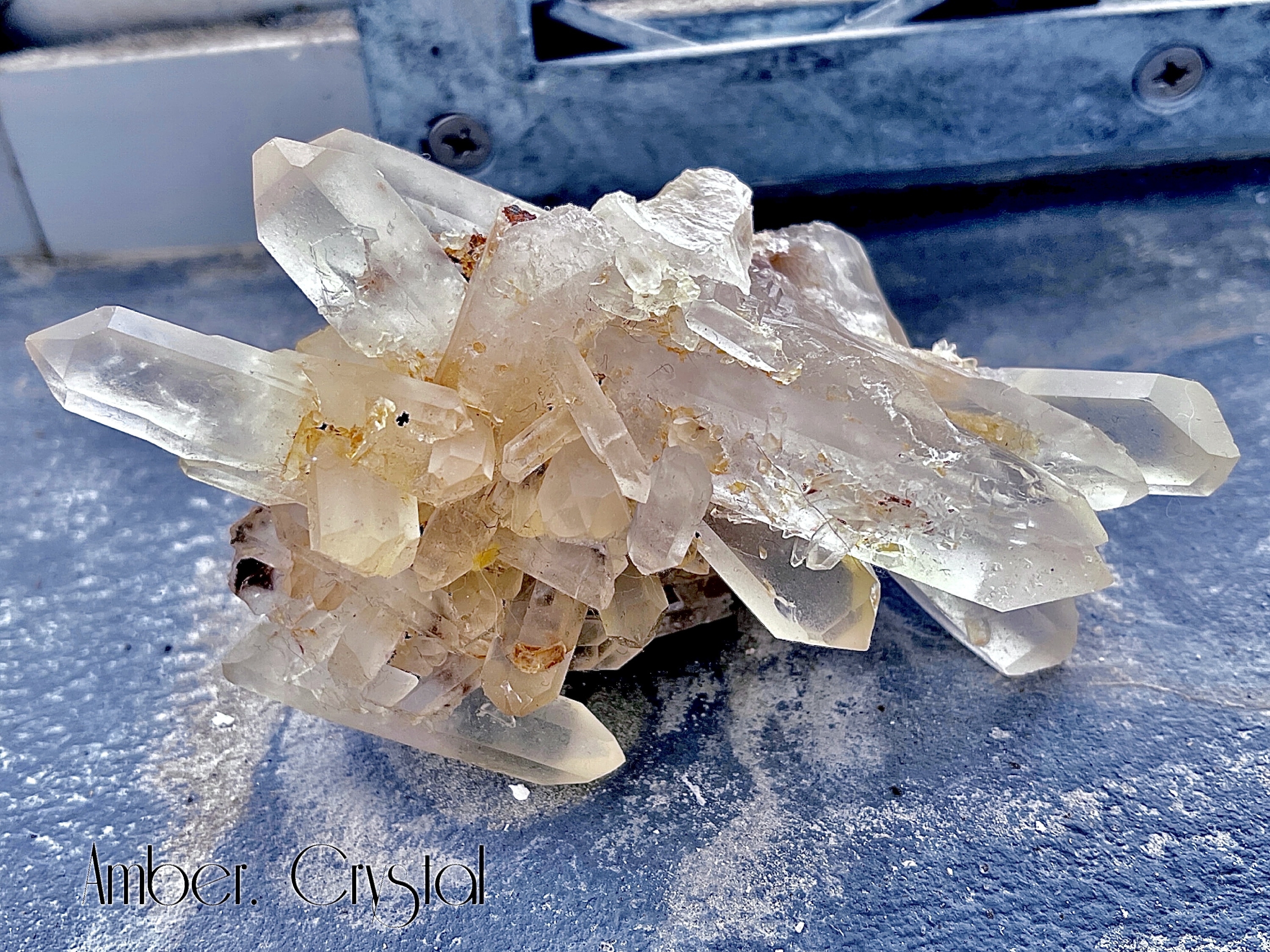 白水晶原石晶簇White Quartz Crystal Cluster