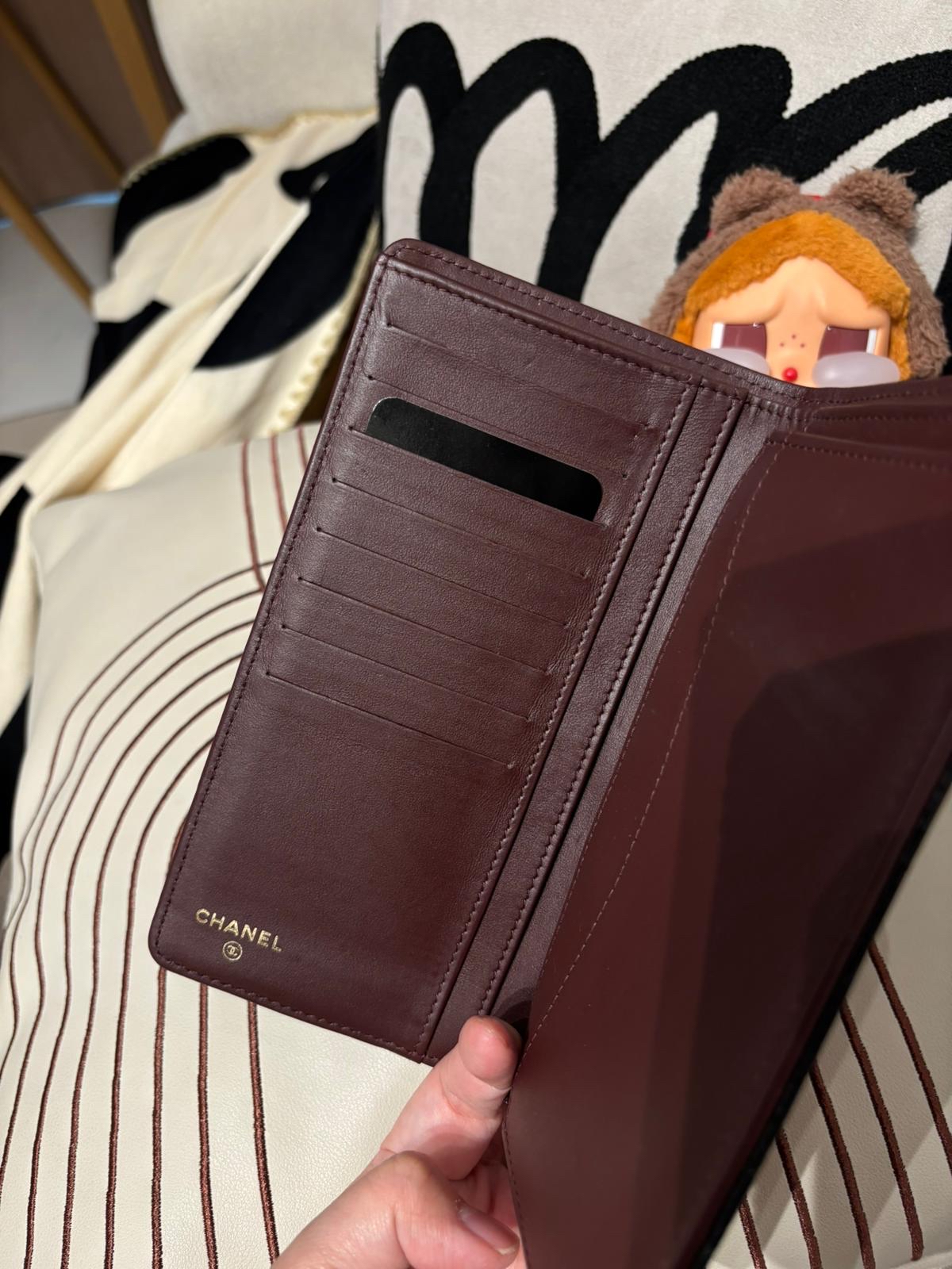 Chanel Wallet 黑色荔枝牛皮 100%Authentic, 95%New ✅25貼✅box