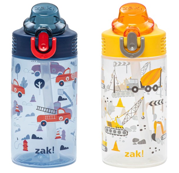 美國🇺🇸Zak 兒童防漏吸管水壺 (1套2個) | 安全 PP 材質 480ml