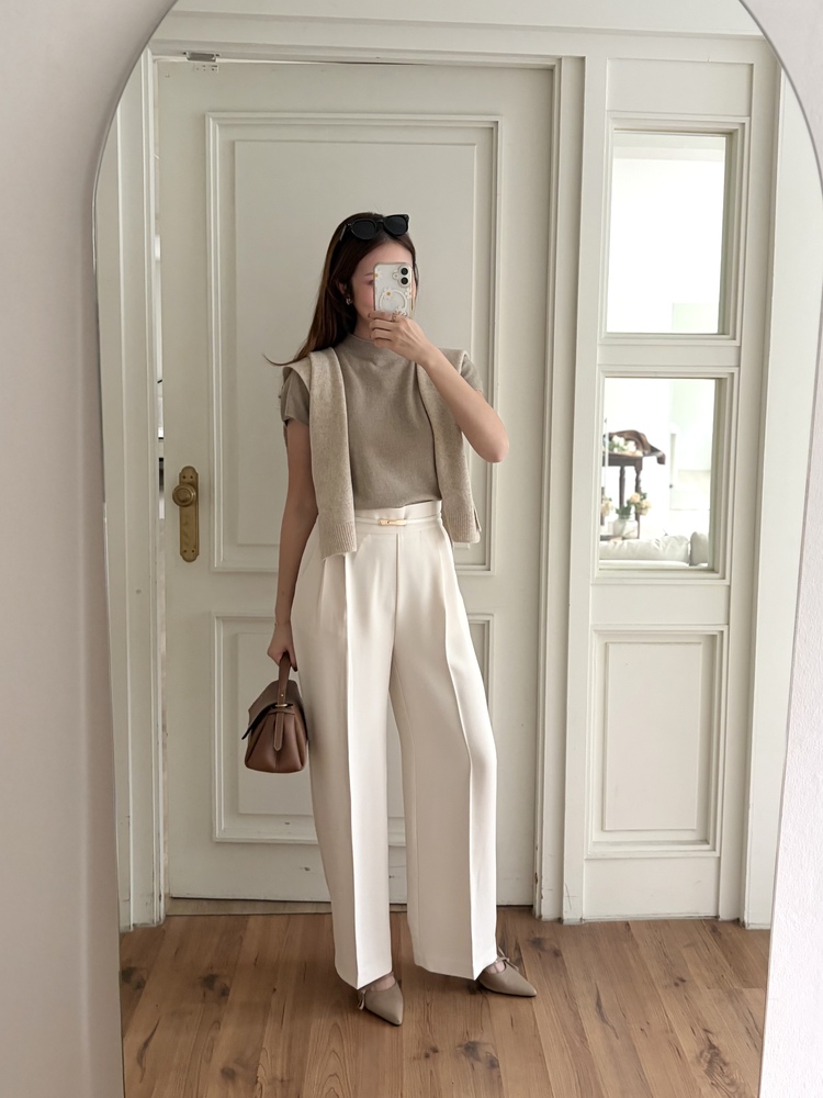 Daily Angora Knitted Top (Mocha)
