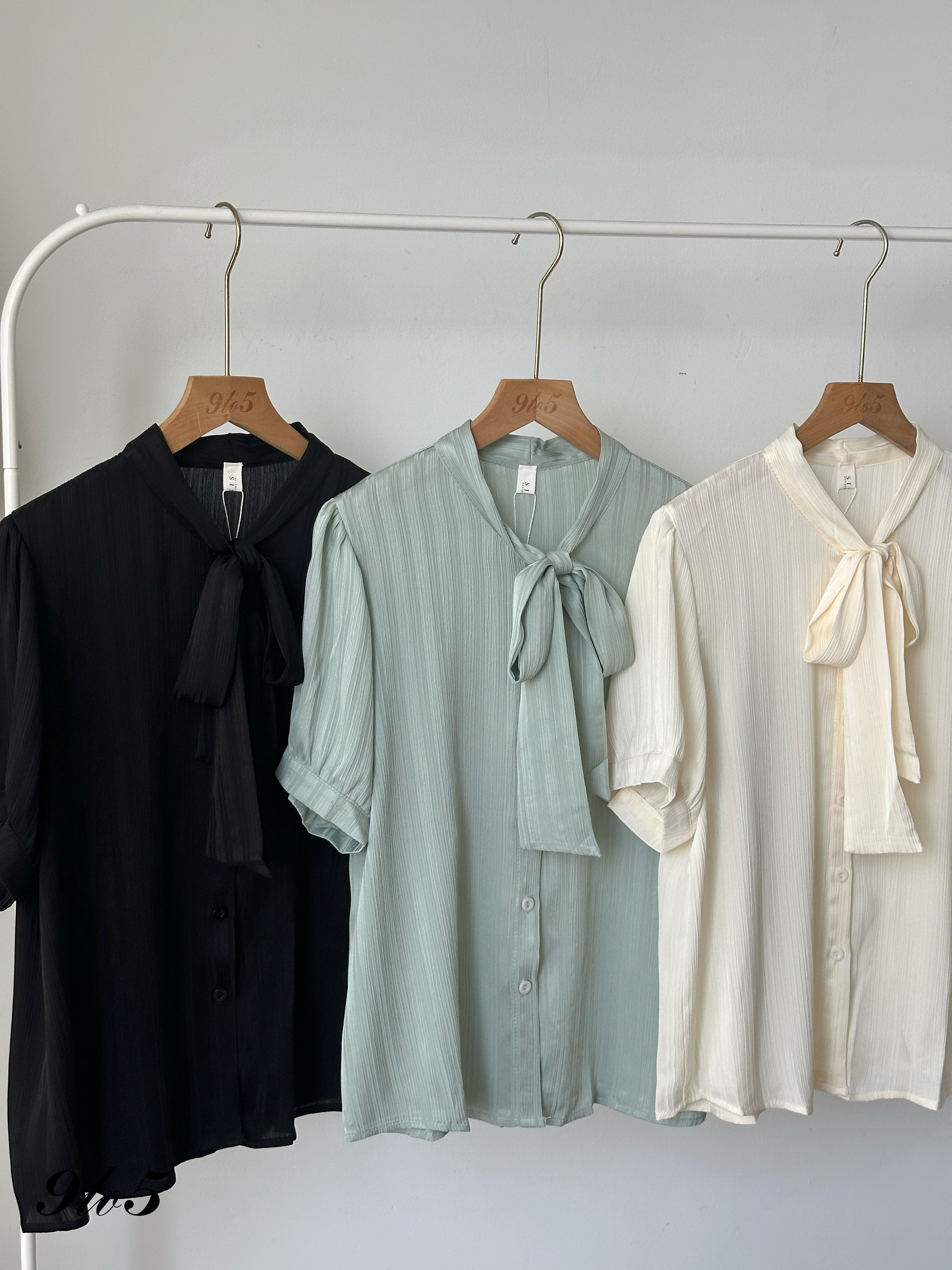 T4125 Bow-tie Blouse - 5 Colors 