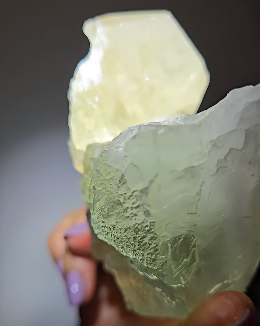 Fluorite with rainbow pagoda calcite - FL353