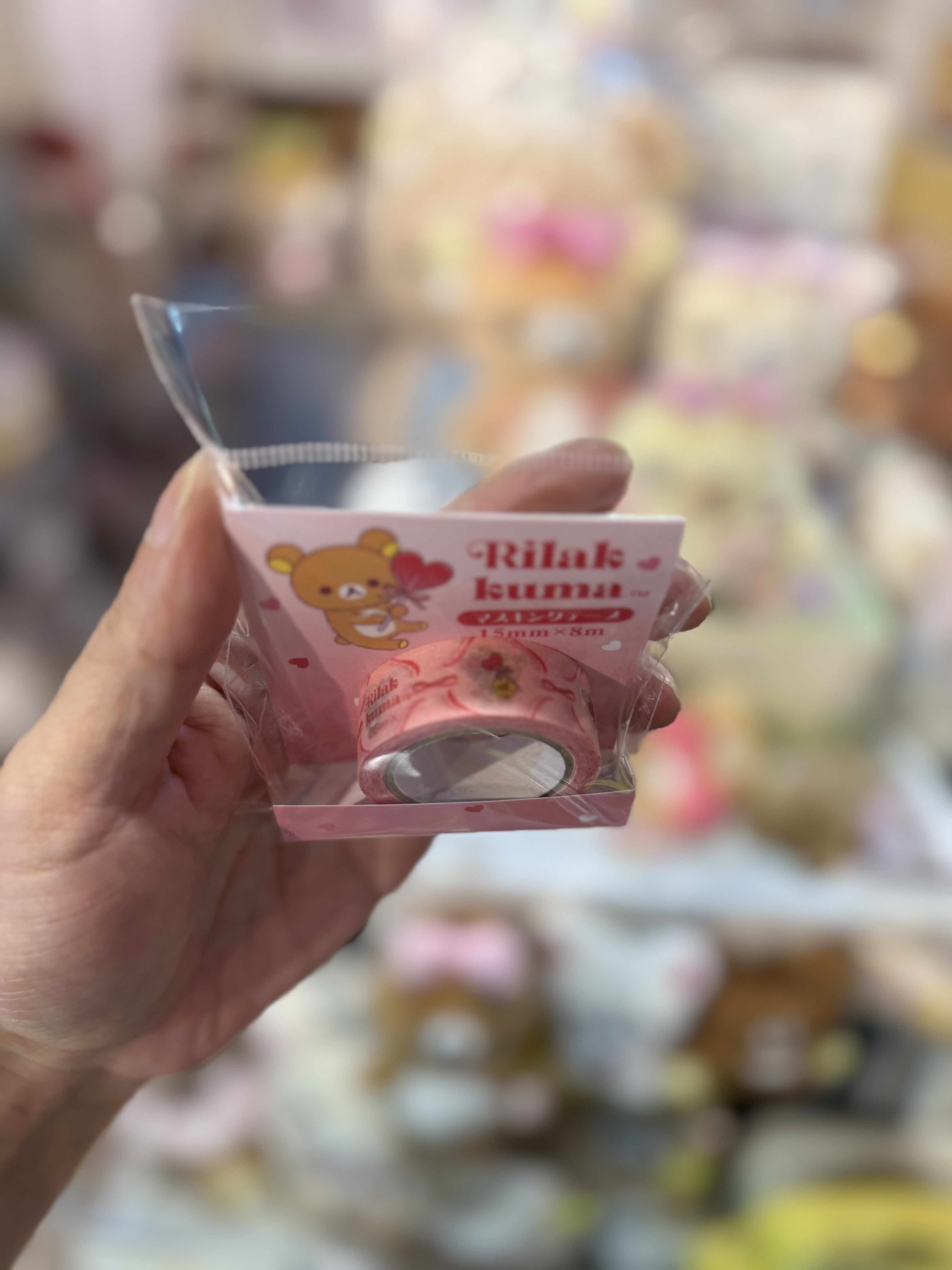 《現貨》全新日本專店限定 Rilakkuma情人節造型膠紙