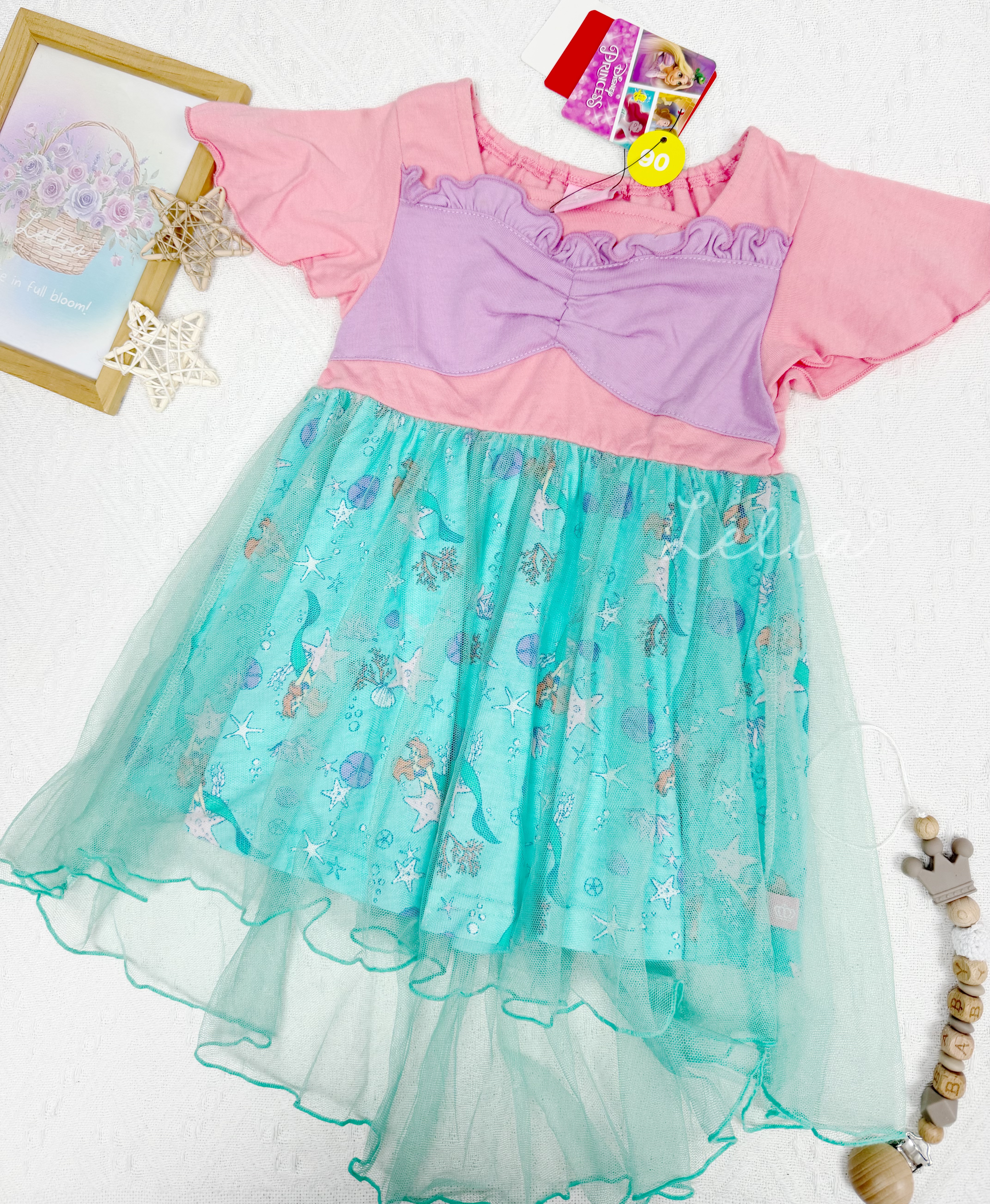 ▫️現貨▫️Babydoll Disney美人魚連身裙Size90