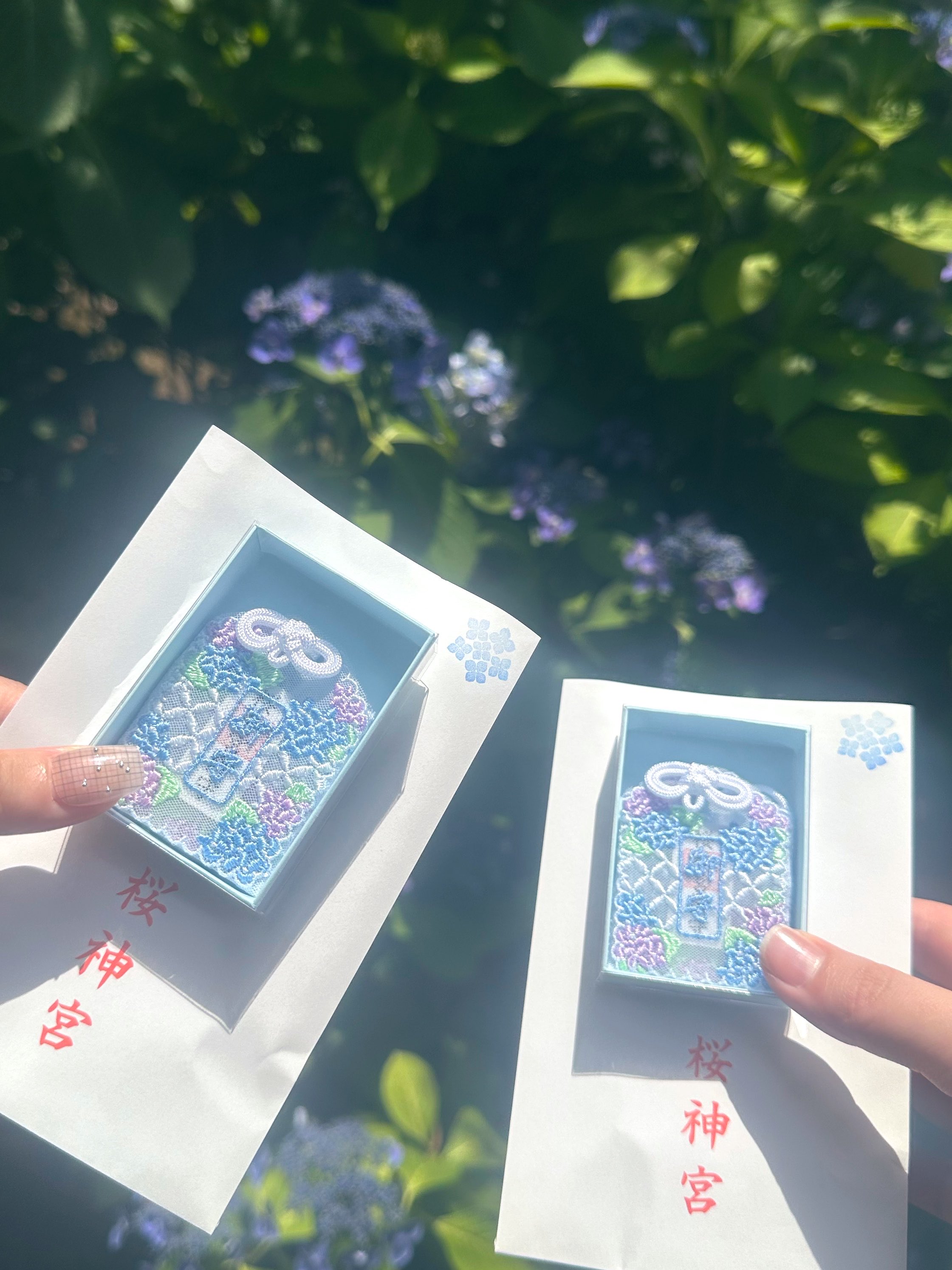 《Pre-Order》(期間限定) 紫陽花御守 あじさいレースお守｜櫻神宮