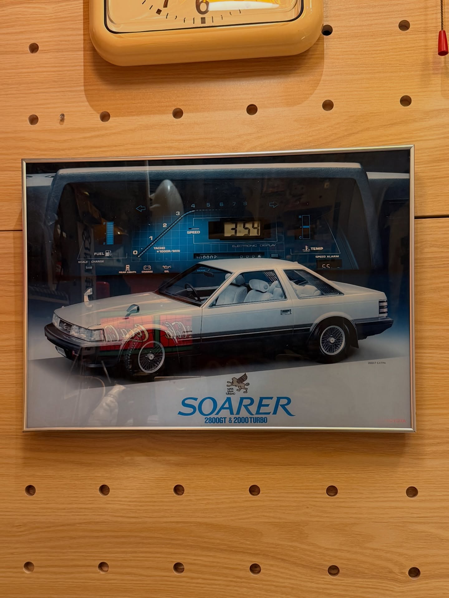 【昭和年代】TOYOTA SOARER 廣告掛鐘