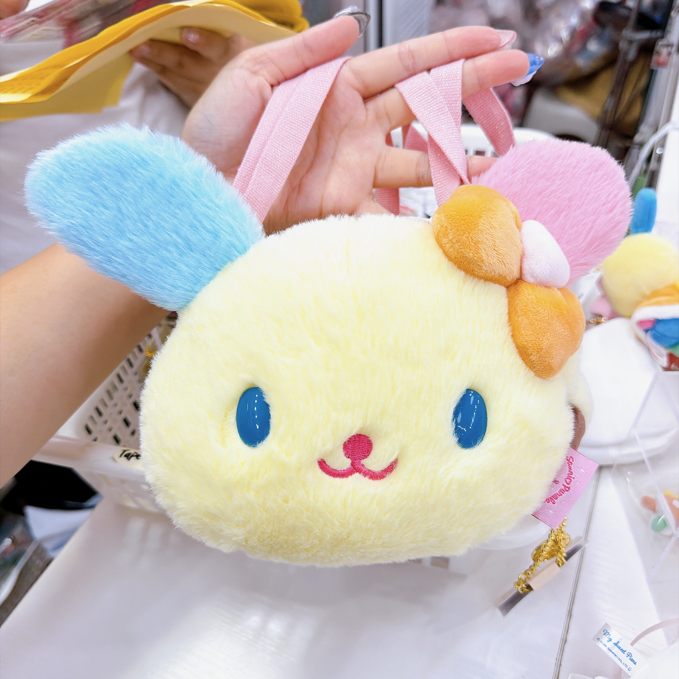 日本直送Sanrio puroland usahana頭形斜孭袋