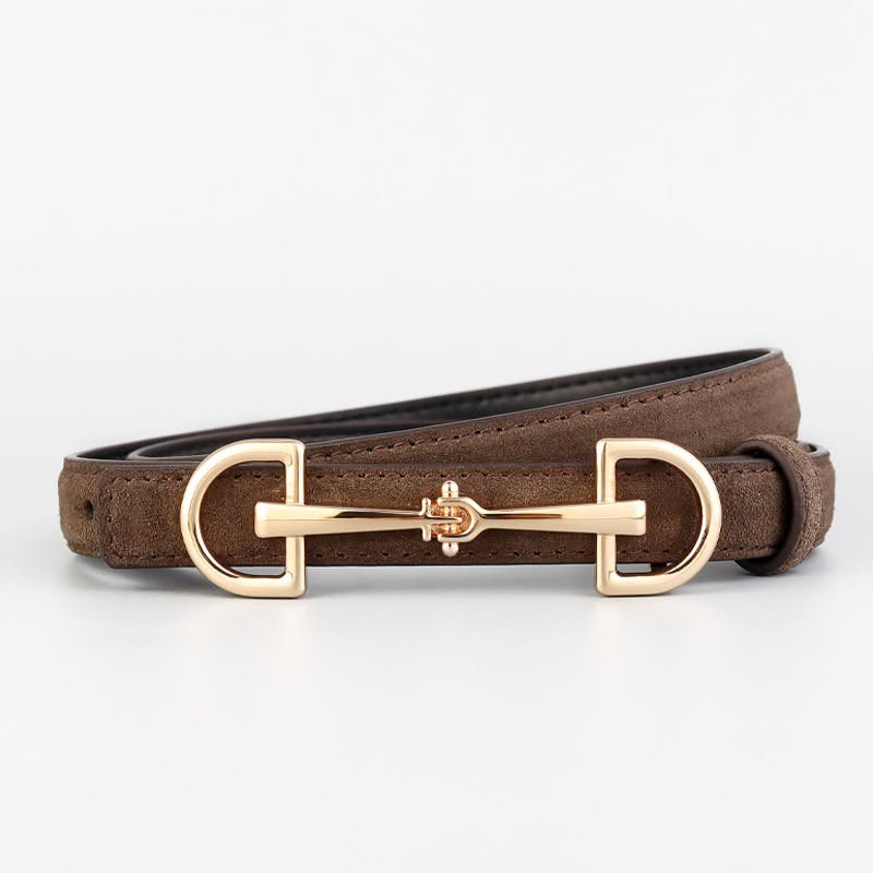BT0196 Valerie Horsebit Slim Belt