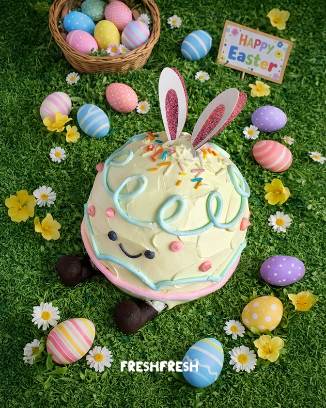 ES1繽紛兔仔復活蛋蛋糕