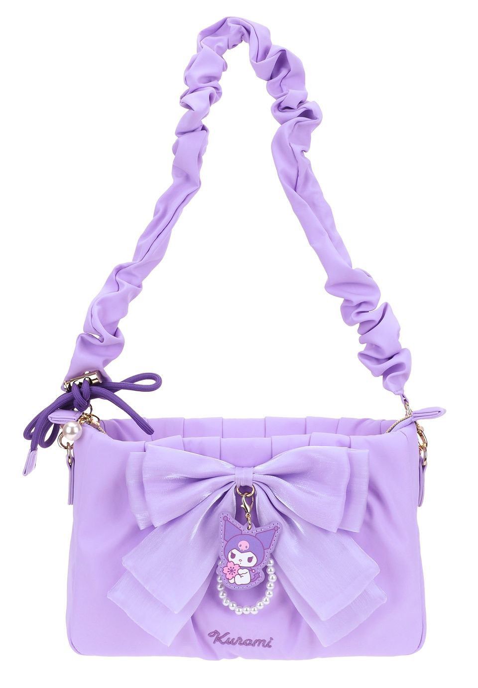Kuromi 蝴蝶結單肩包（9-8563-1）