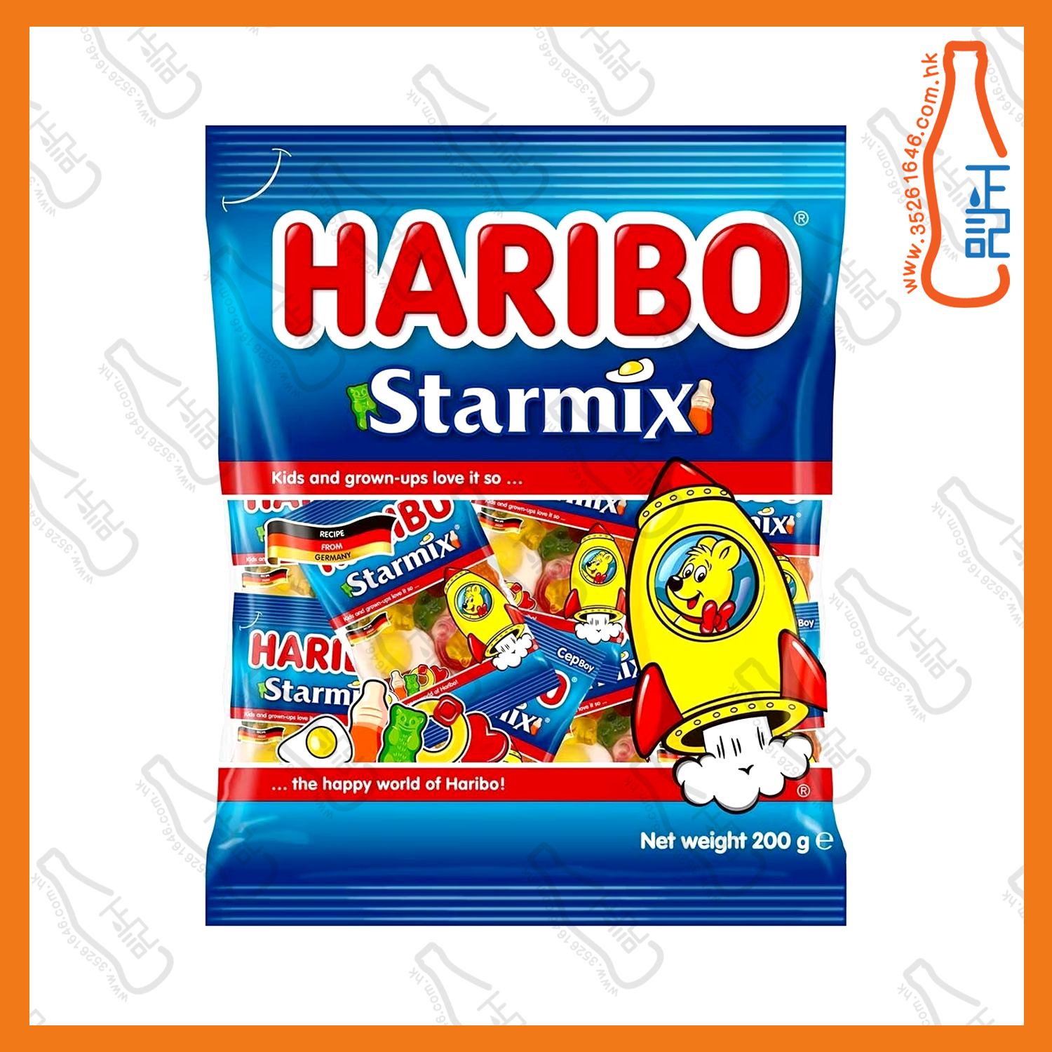 ==Haribo 星際雜錦橡皮糖(Haribo Starmix) 200g /袋