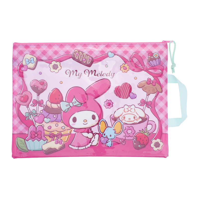 My Melody A4 PVC Mesh Bag W/ Double Zipper 文件袋