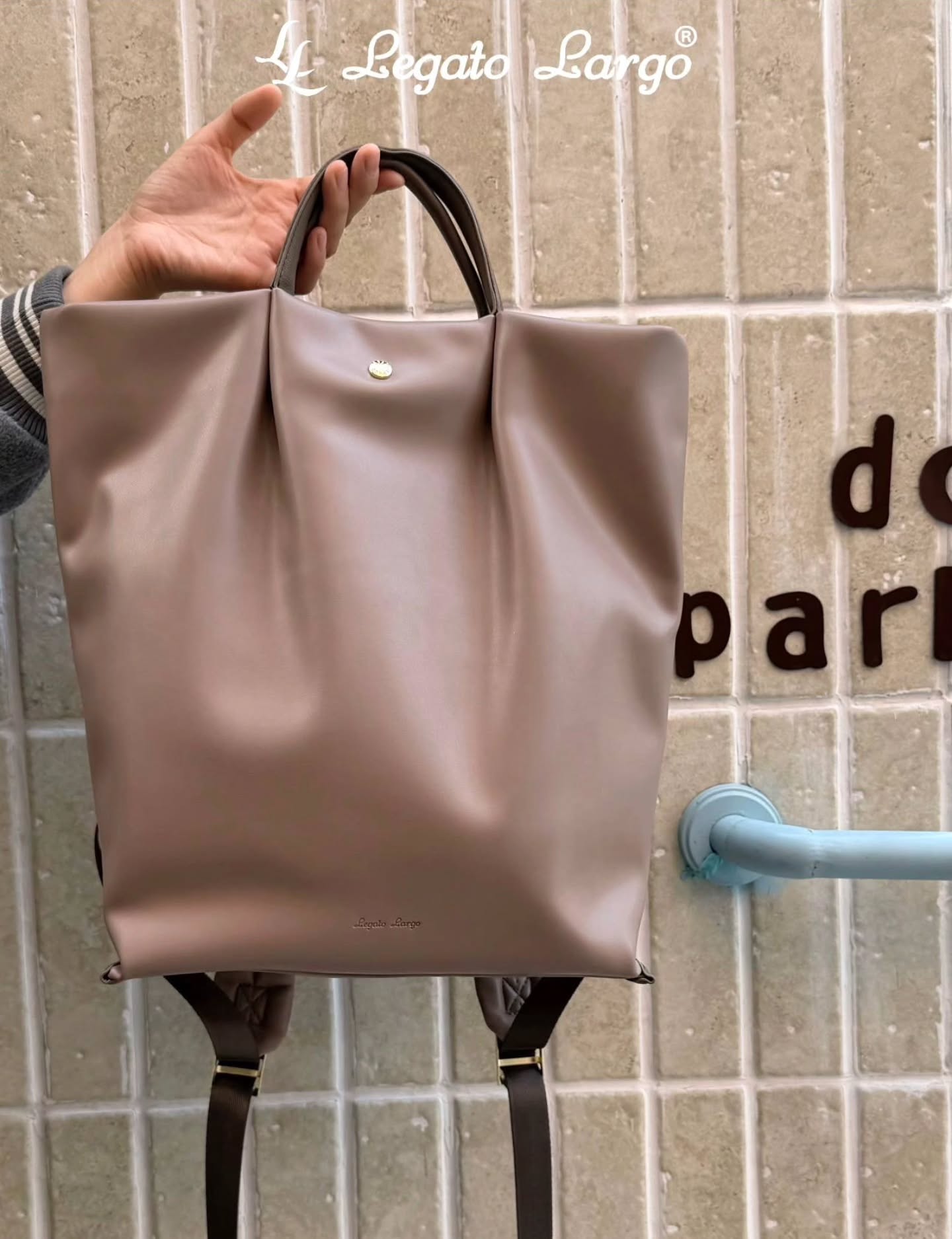 🇯🇵Legato PU皮革后背包