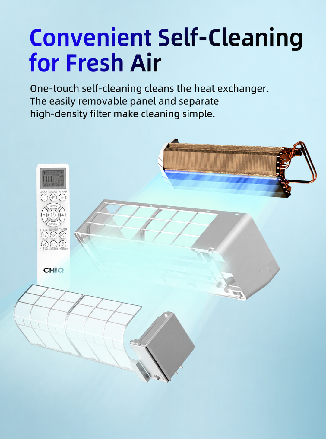 CHiQ 1.0HP R32 Non-Inverter Air Conditioner (CSC-09DDAPRO)