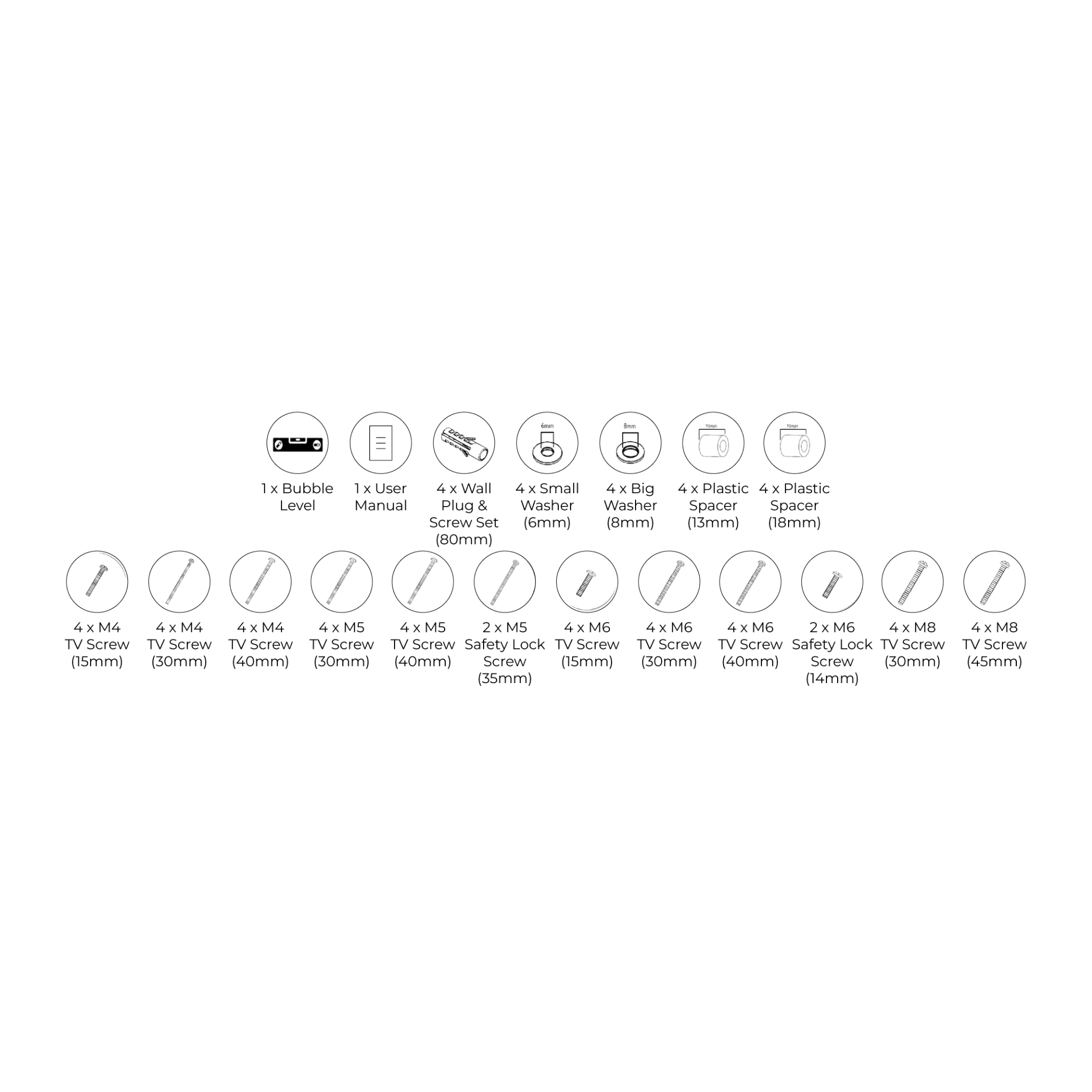 Phison 39"-65" Ceiling TV Bracket PM-58C