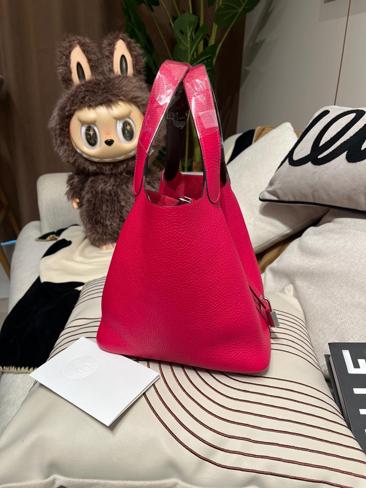 全新未使用品 Hermes Picotin 22 Stamp Z Framboise 100%Authentic, unused 未使用品✅專門店收據✅Key Lock✅Dust bag✅Box