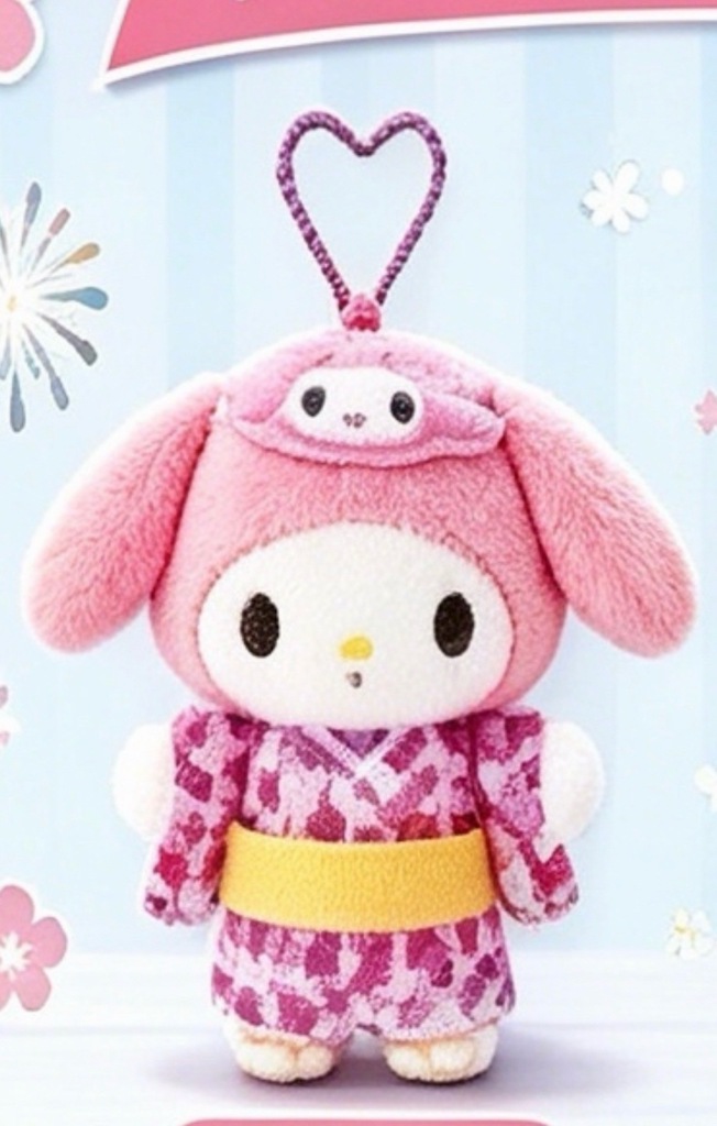 [7月尾到貨] Sanrio 7月新款和服浴衣公仔掛件系列