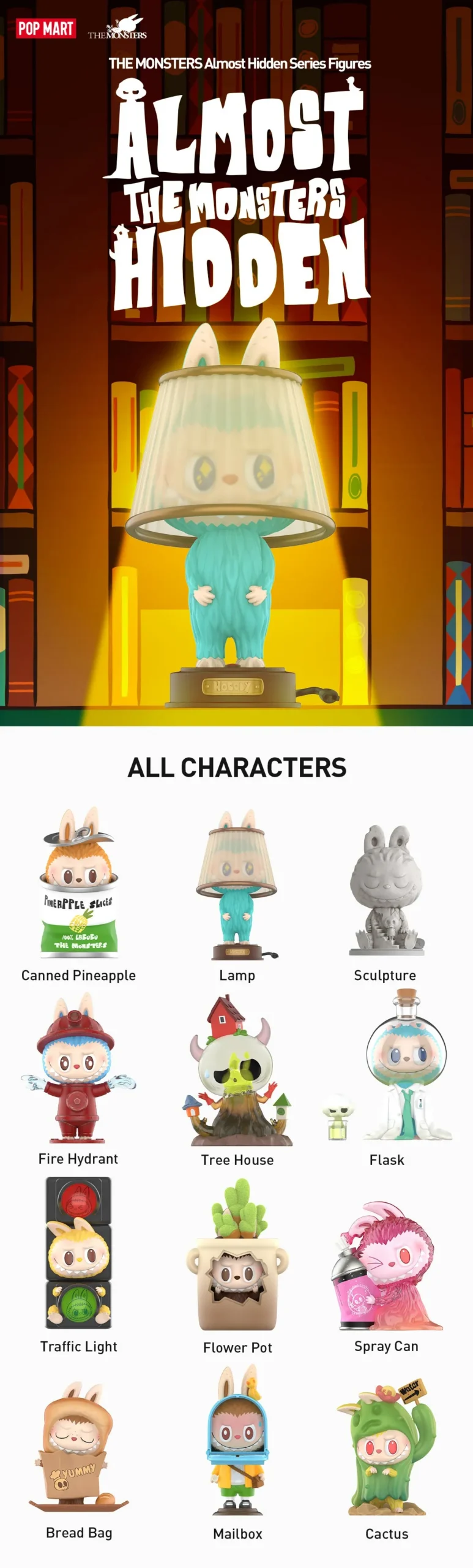 《THE MONSTERS》Almost Hidden 系列 公仔盲盒