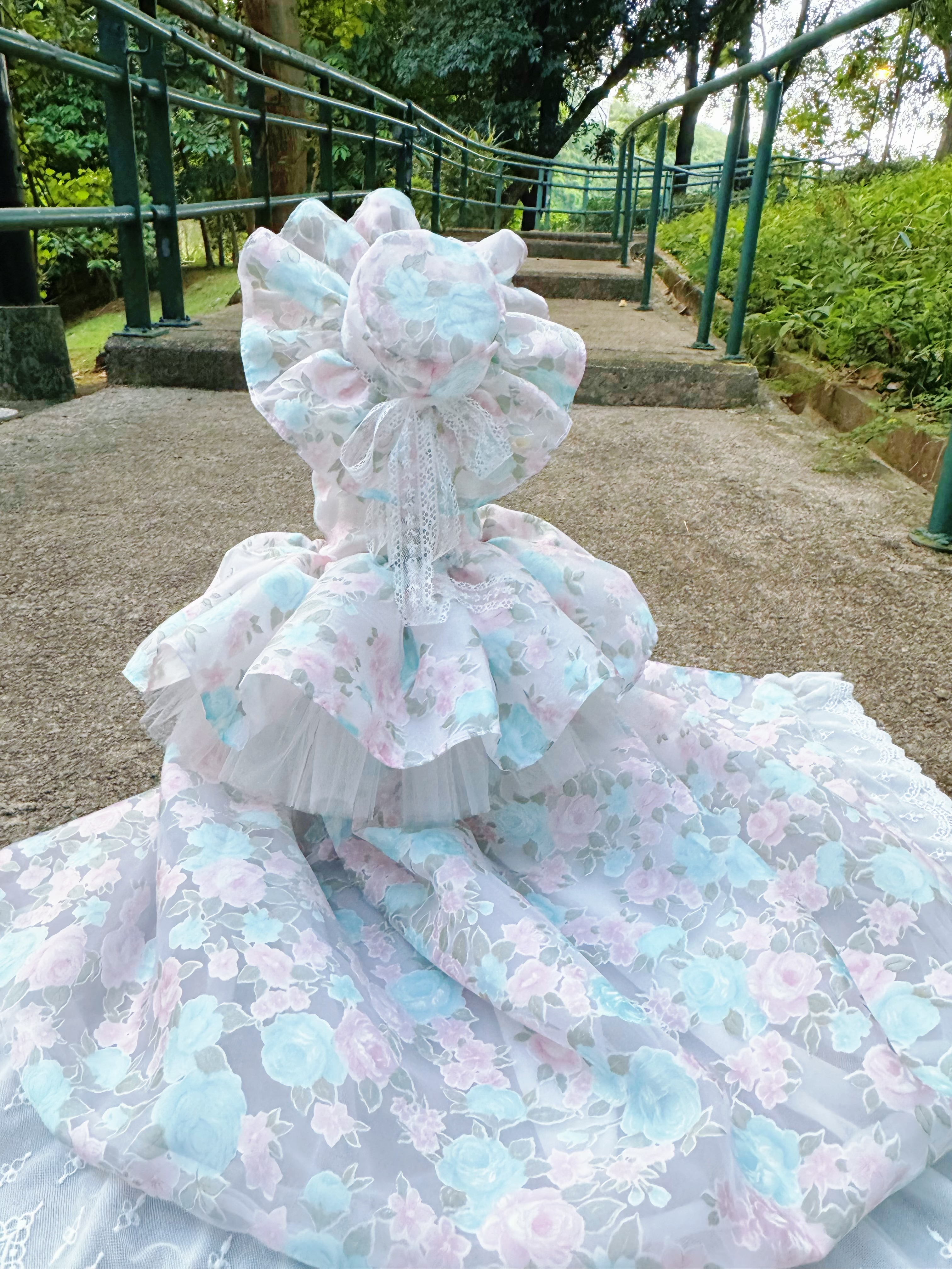 原創設計 夏日裏的薔薇 小禮服