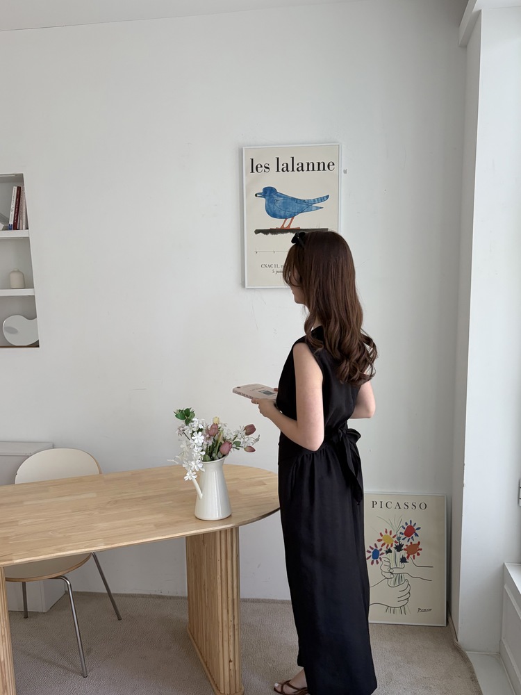 Effortless Wrap Dress (Black)