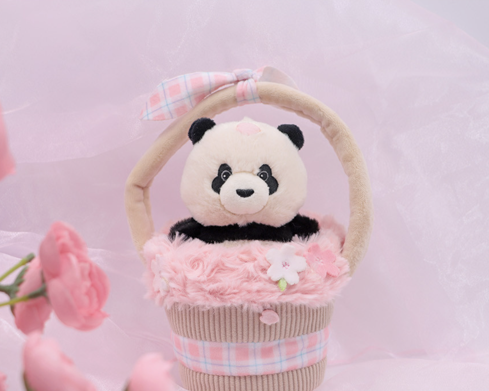 📦訂購 韓國代購 Everland Bao Family 寶家族 福寶 Fubao 櫻花籃公仔