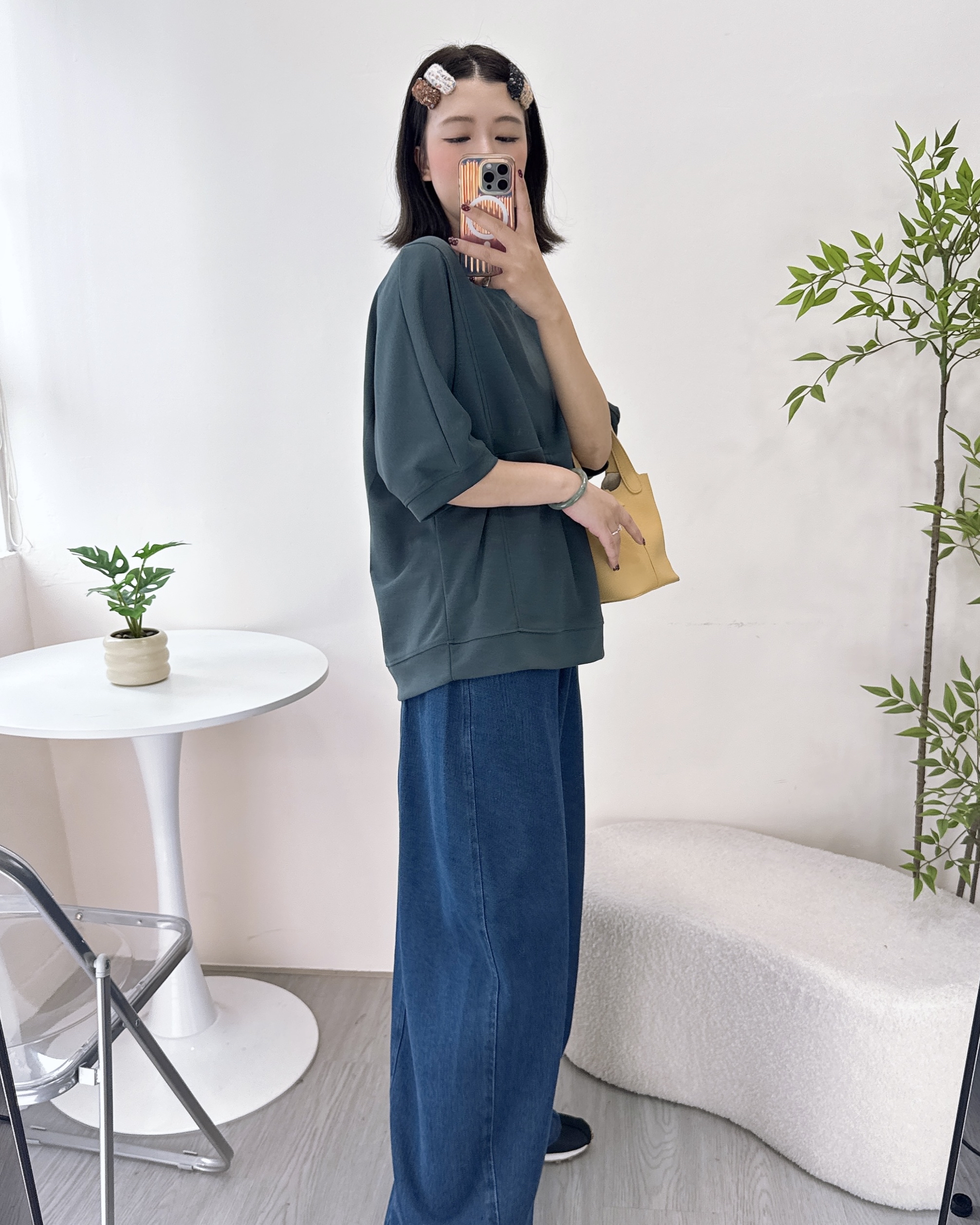 長青淨色純棉上衣 2色