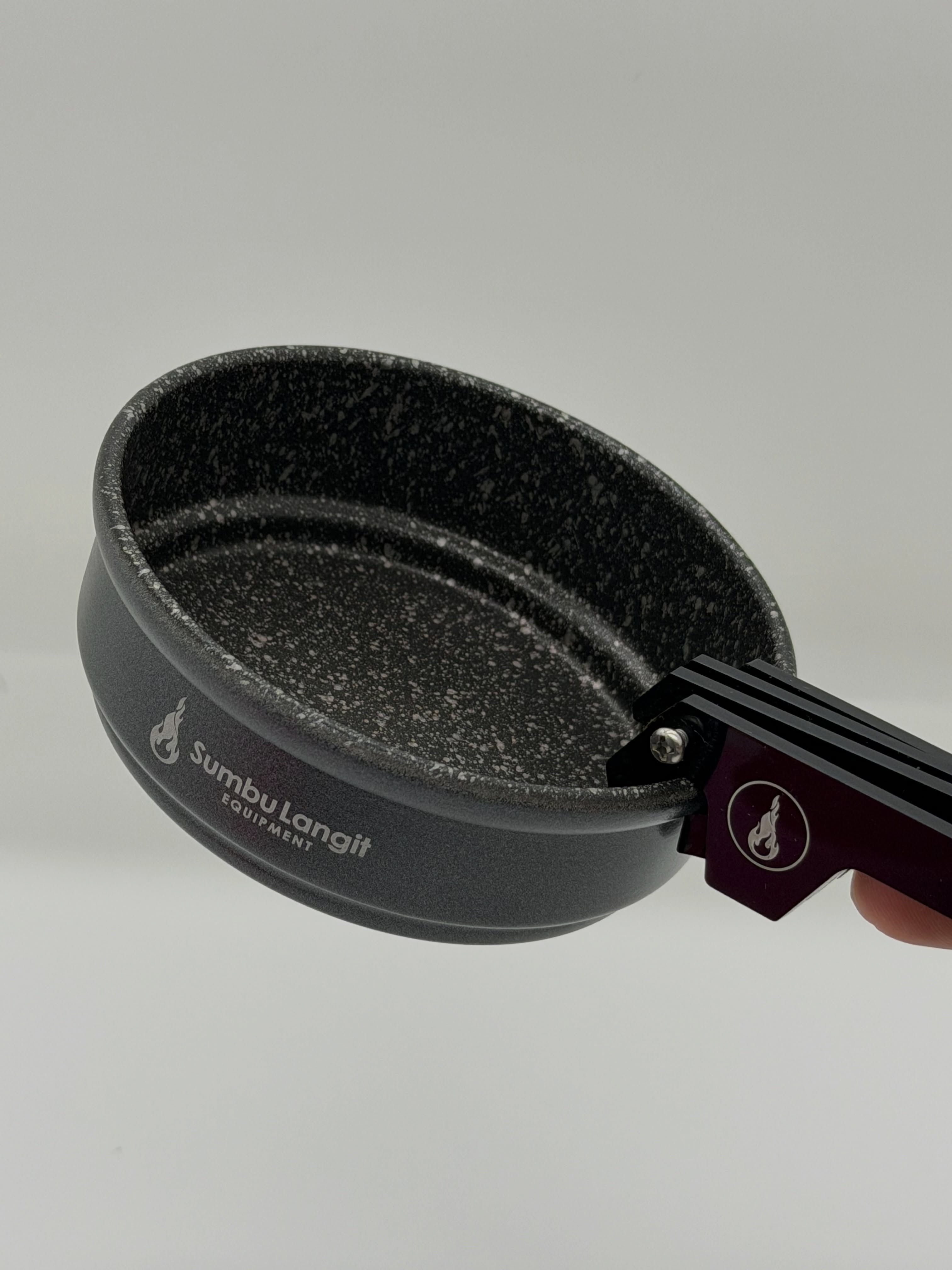 印尼品牌SUMBU LANGIT FRY PAN NON STICK 陶瓷大理石塗層 小煎鍋 煎Pan  (已附品牌亞加力膠小夾子）