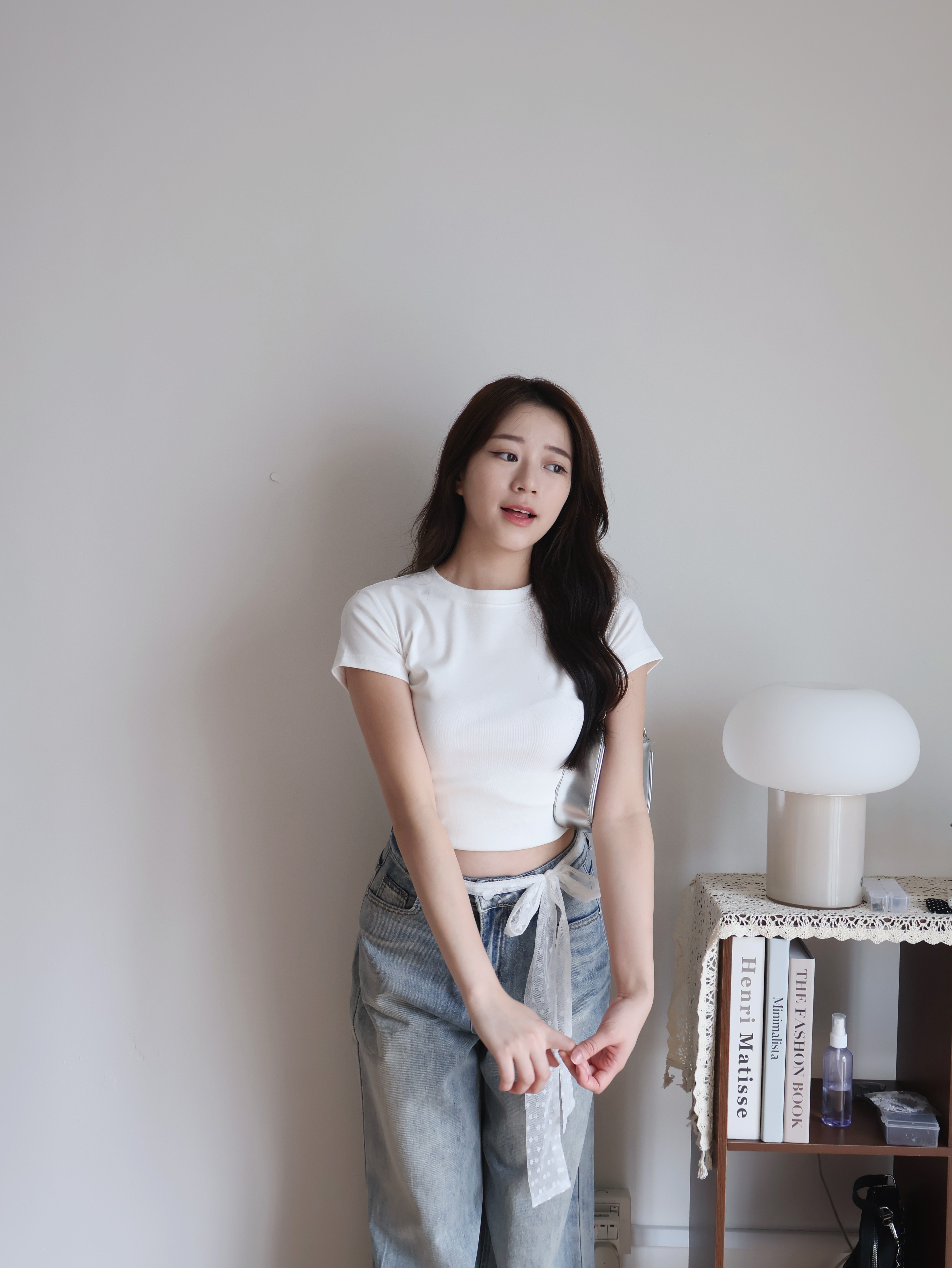 Hailey Cotton Tee | White