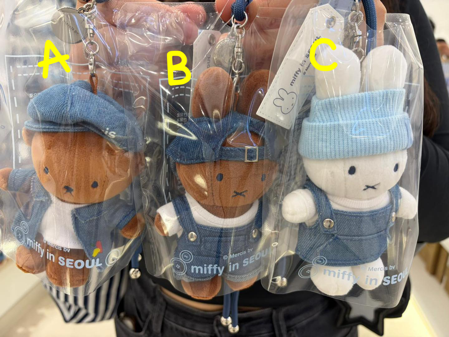 （約4月底到貨）🇰🇷韓國限定Miffy Seoul Denim Edition系列匙扣公仔掛飾（$168