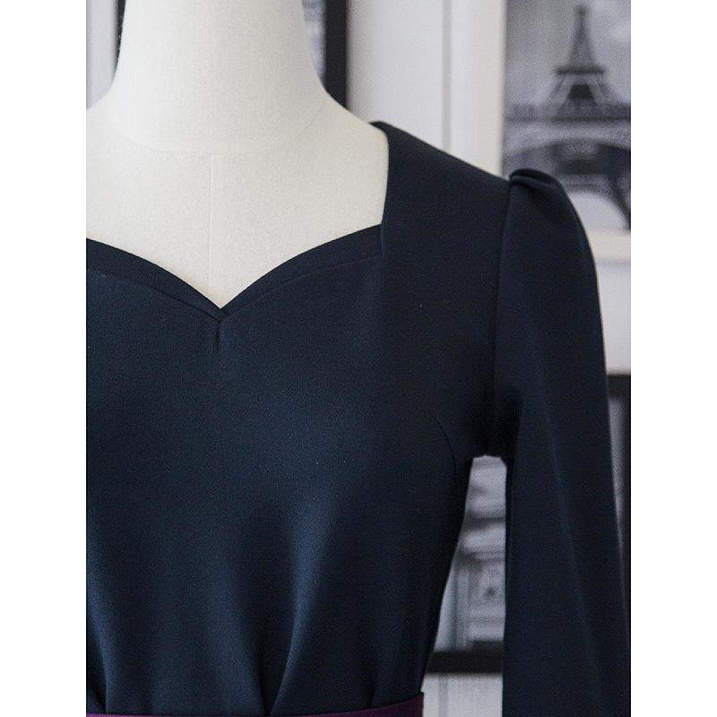 (SOLD OUT)Sweet Heart Dark Teal Green Top (FM058)