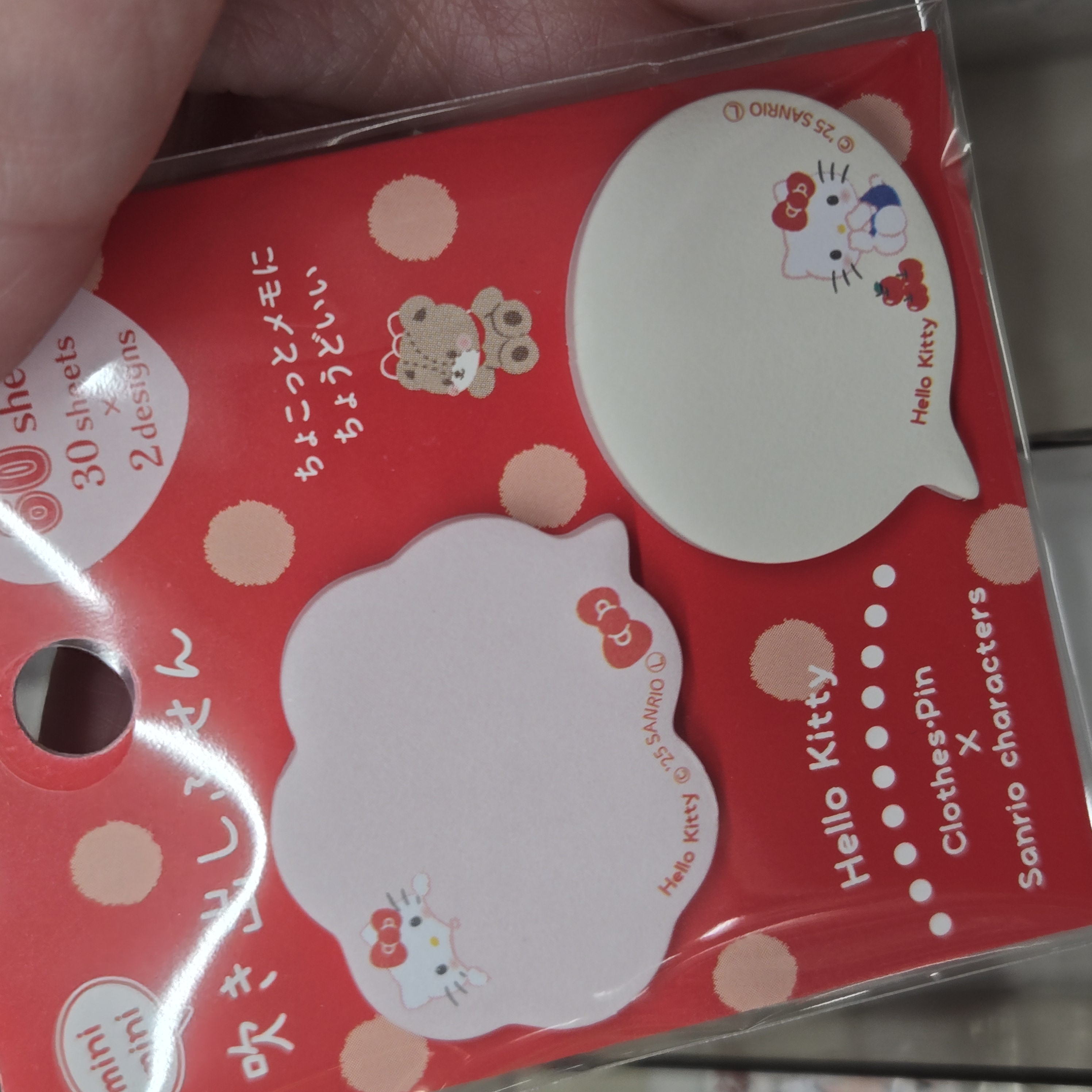 SANRIO HALLO KITTY 說話 泡泡 MEMO MINI