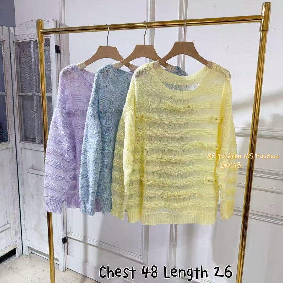 G6113 韓國🇰🇷糖果色針織top