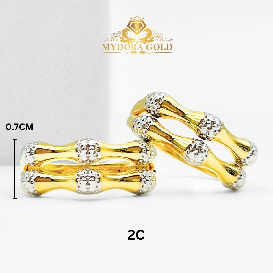 MYDORA Cincin Bamboo Twins (5G) l EMAS 916/22K